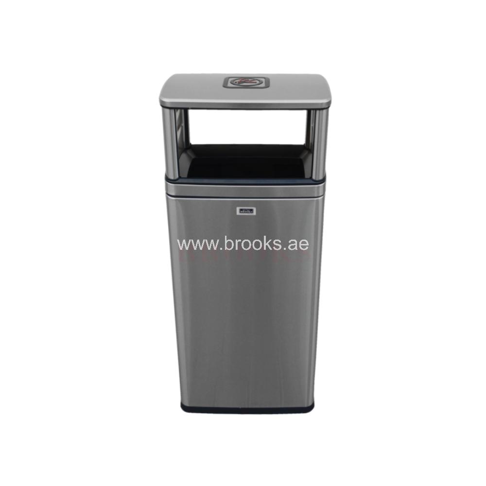Brooks SS open bin silver matt 40 Ltr.