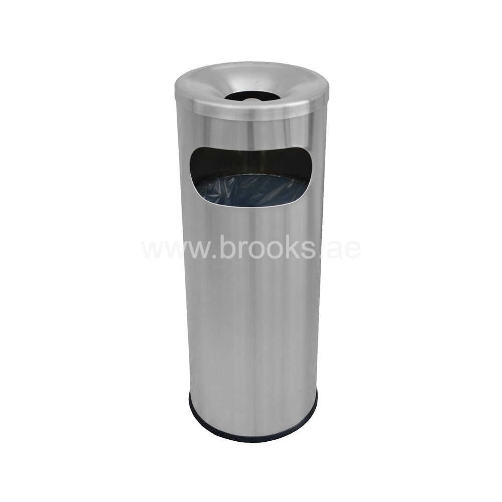 GIZMO ID SS Open Bin with Ashtray 30 Ltr.