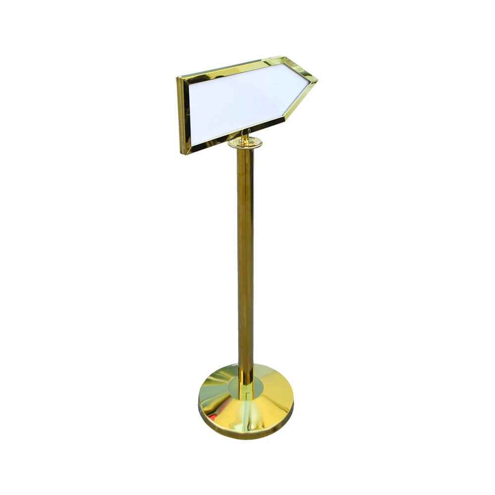 Brooks Display Stand Sign Arrow Gold