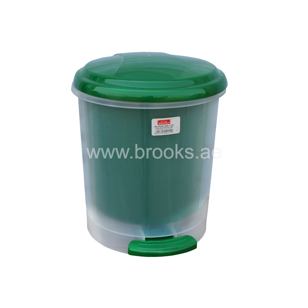 Brooks JAZ Plastic Pedal Trash Bin 5Ltr.