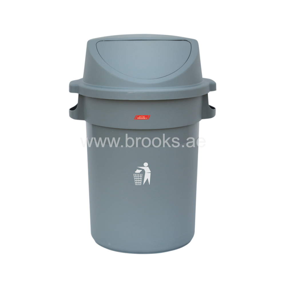 Brooks Push Plastic Waste Drum 80Ltr.