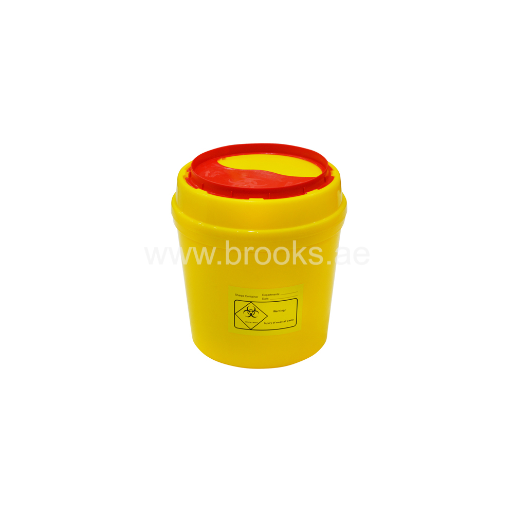 Brooks plastic sharp waste container 3Ltr.