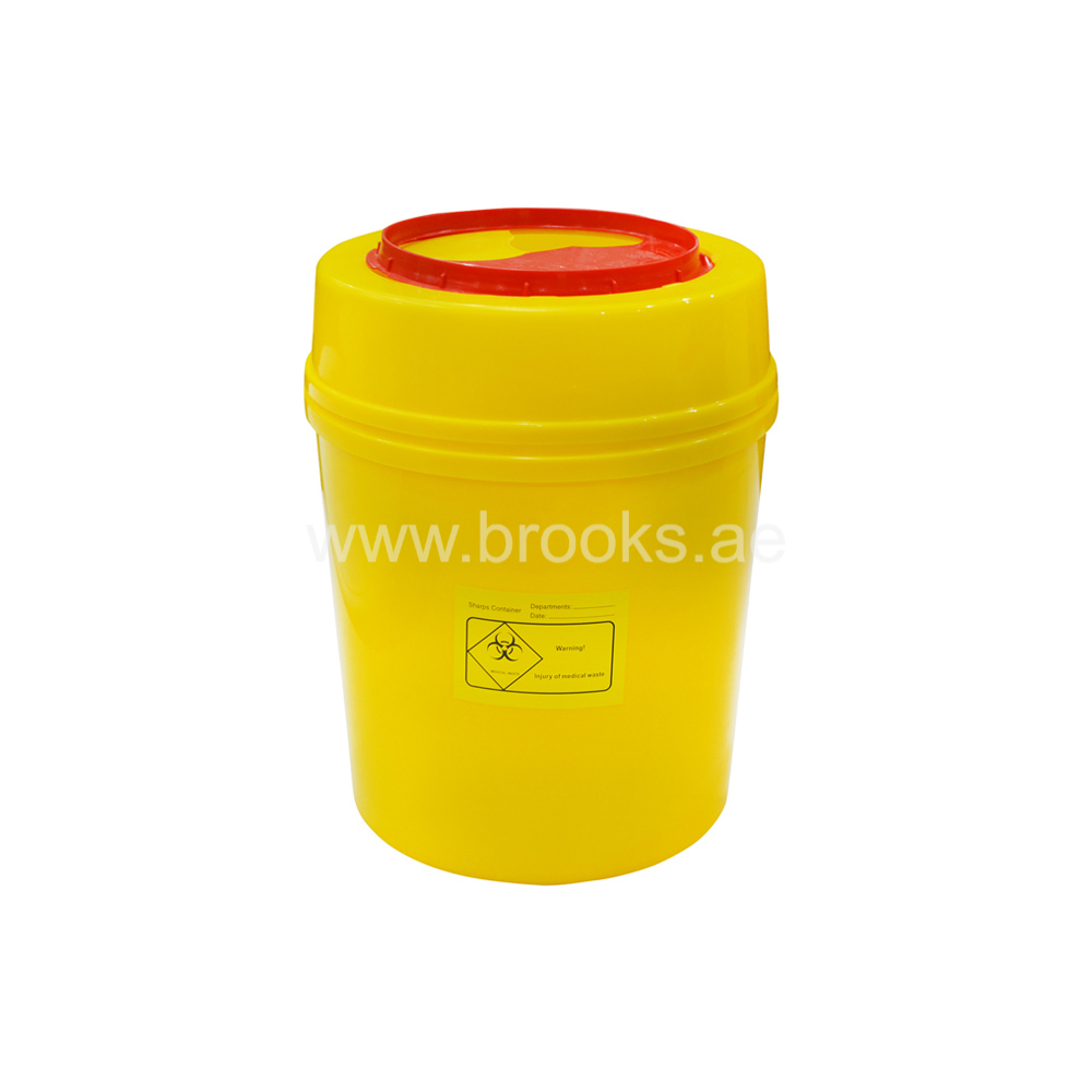 Brooks plastic sharp waste container 10Ltr
