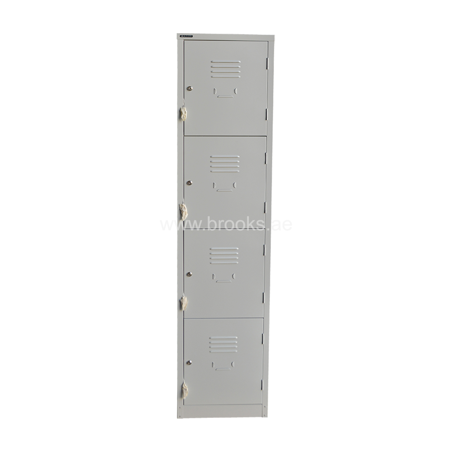 Brooks Metal Cabinet Storage Locker 4-tier