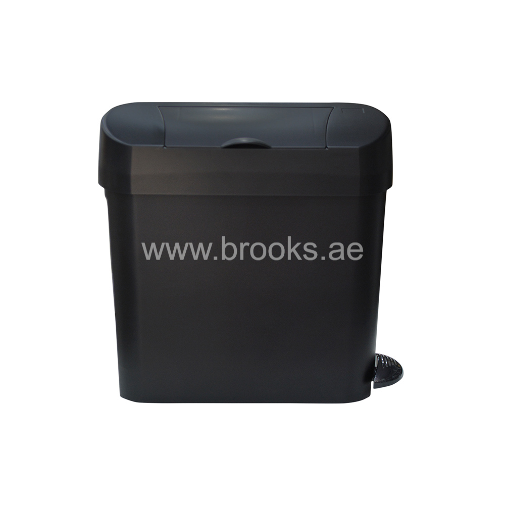 Brooks Sanitary pedal bin 15 ltr. Black