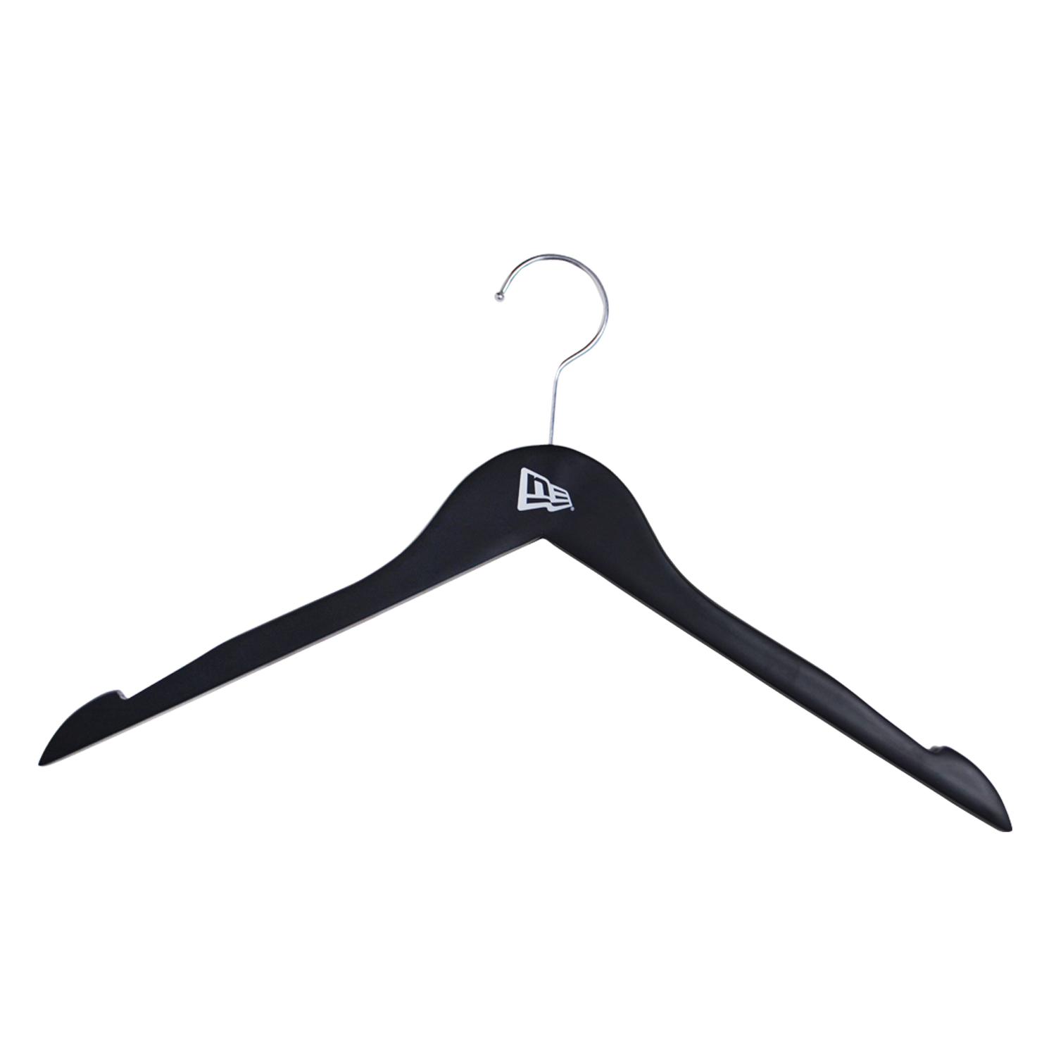 Brooks Wooden Top Hanger Black with Logo 17"