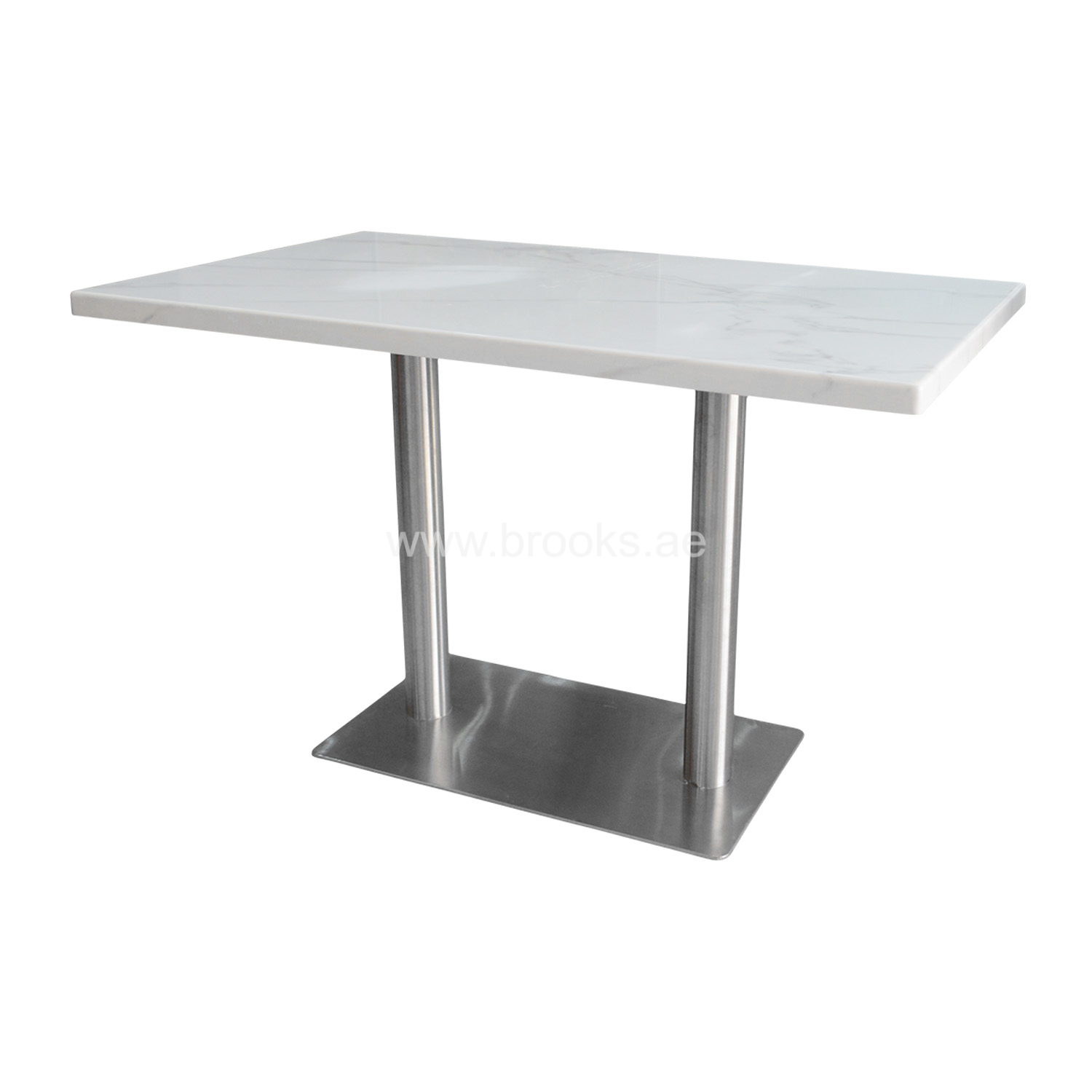 Brooks Marble Table with Metal Leg