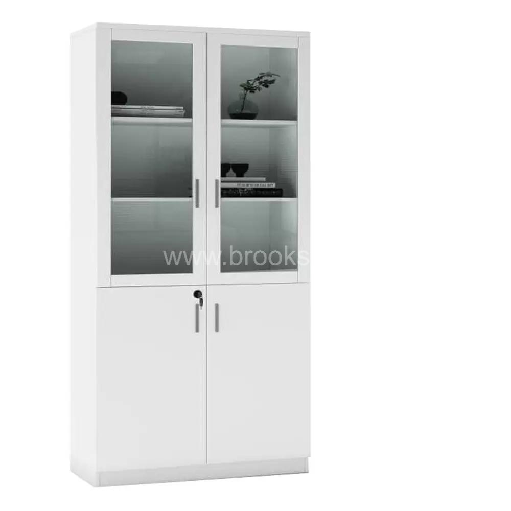 Glass Door Cabinet White