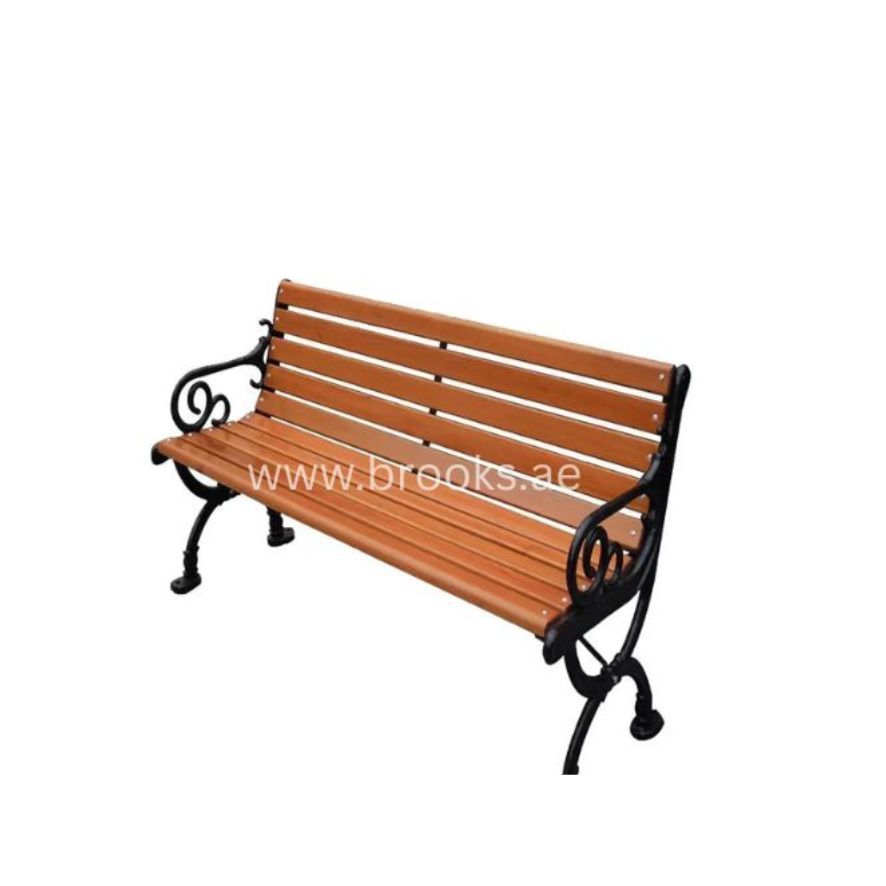 Brooks Garden Bench  with Black Frame