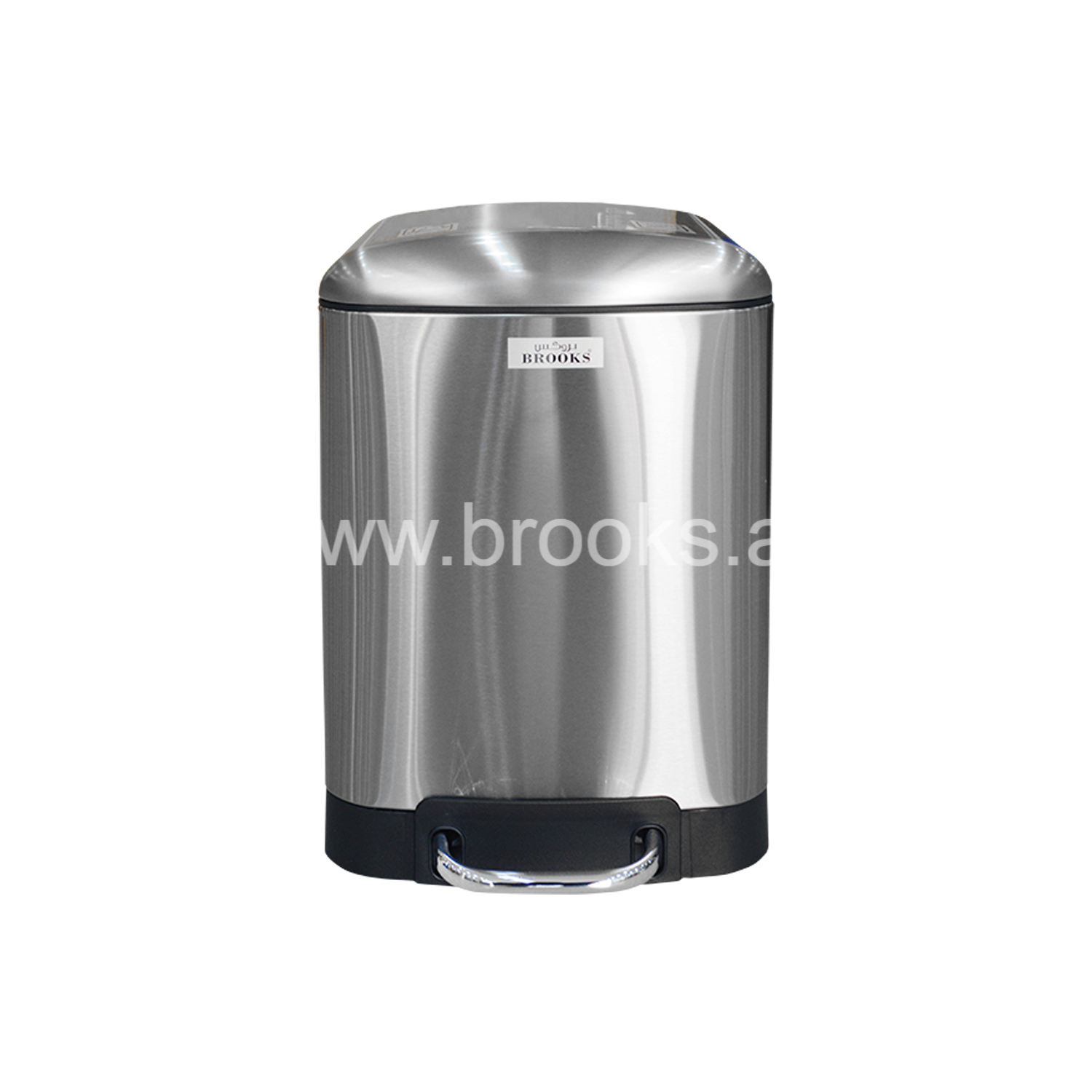 Brooks DOMINO SS Pedal Bin with Soft close 6Ltr.