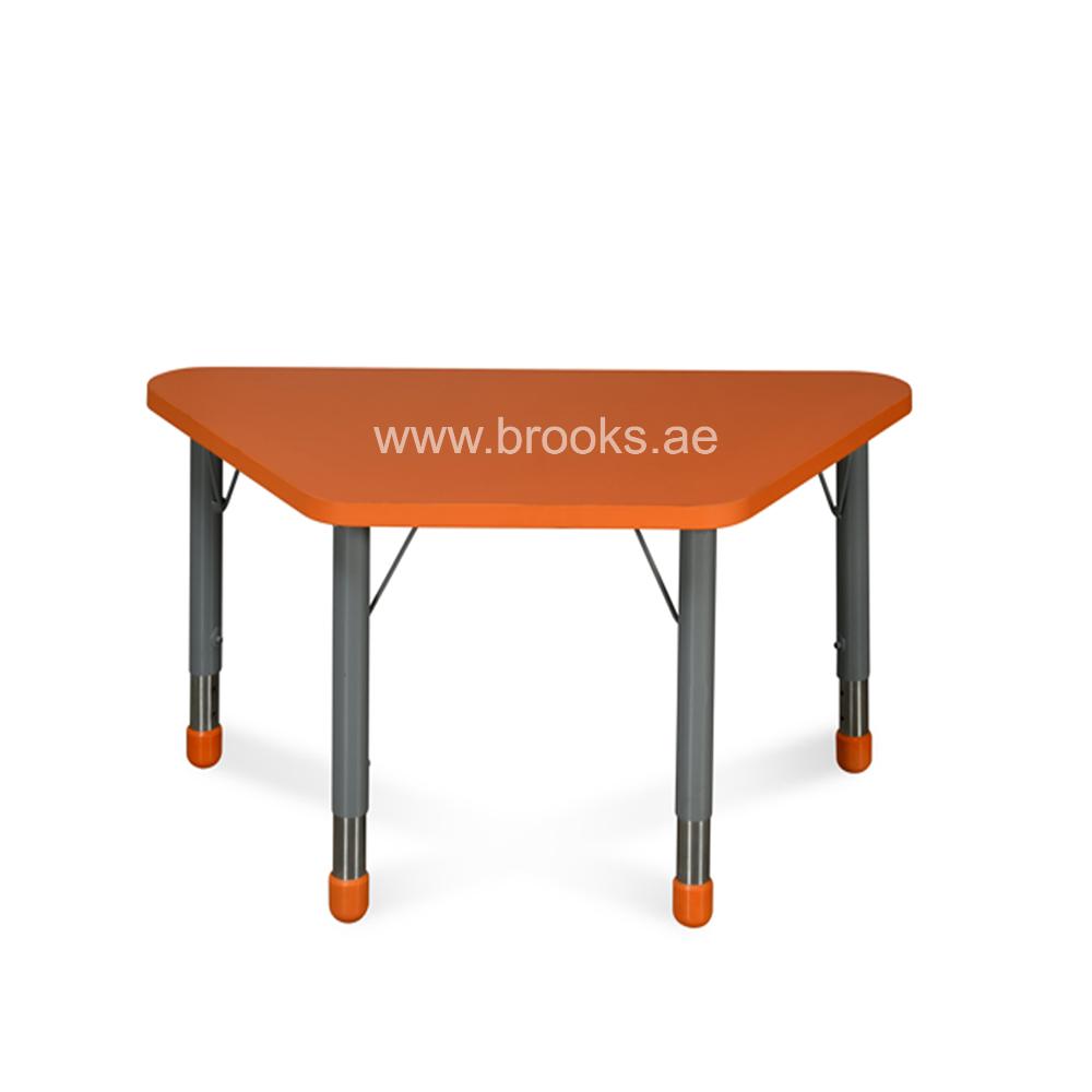 Orange Desk Trapezoid Activity Table
