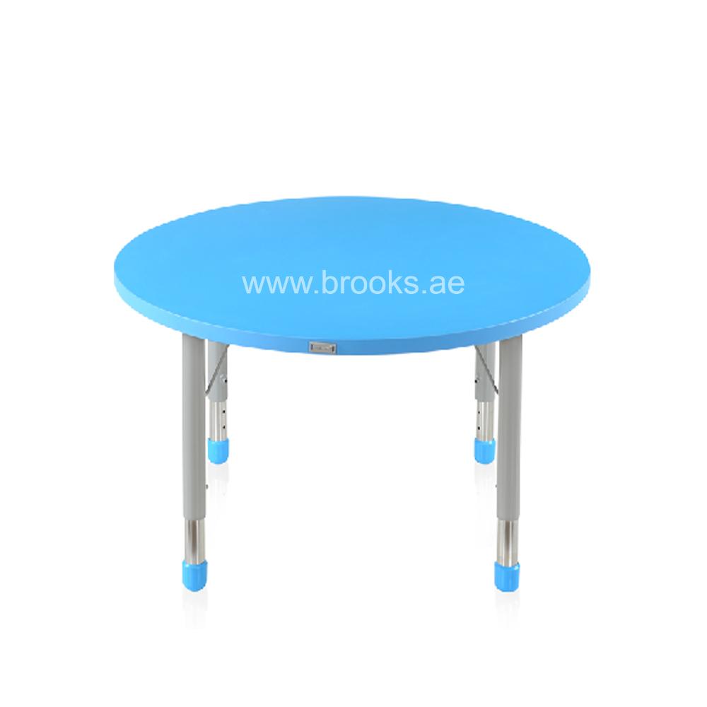 Blue Desk Round Activity Table