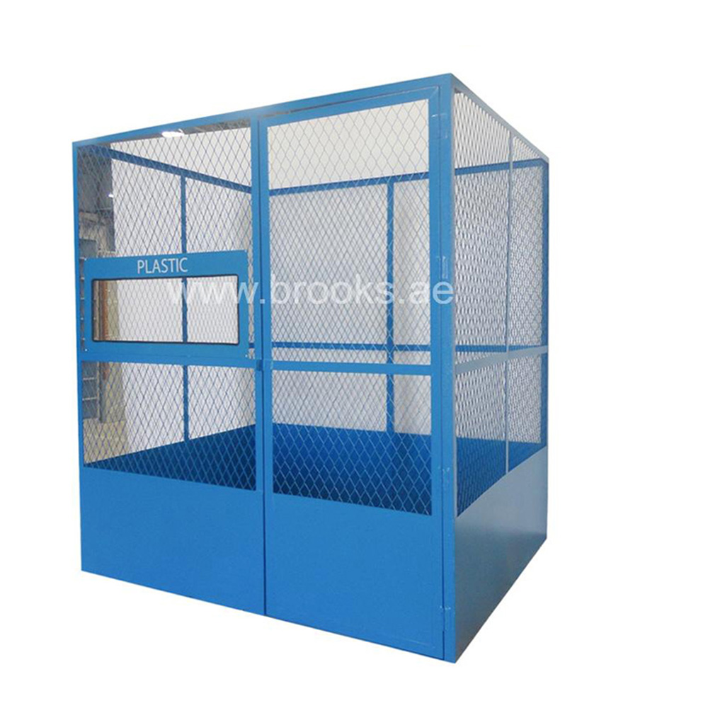 Heavy-Duty Recycle Station Blue Plastic