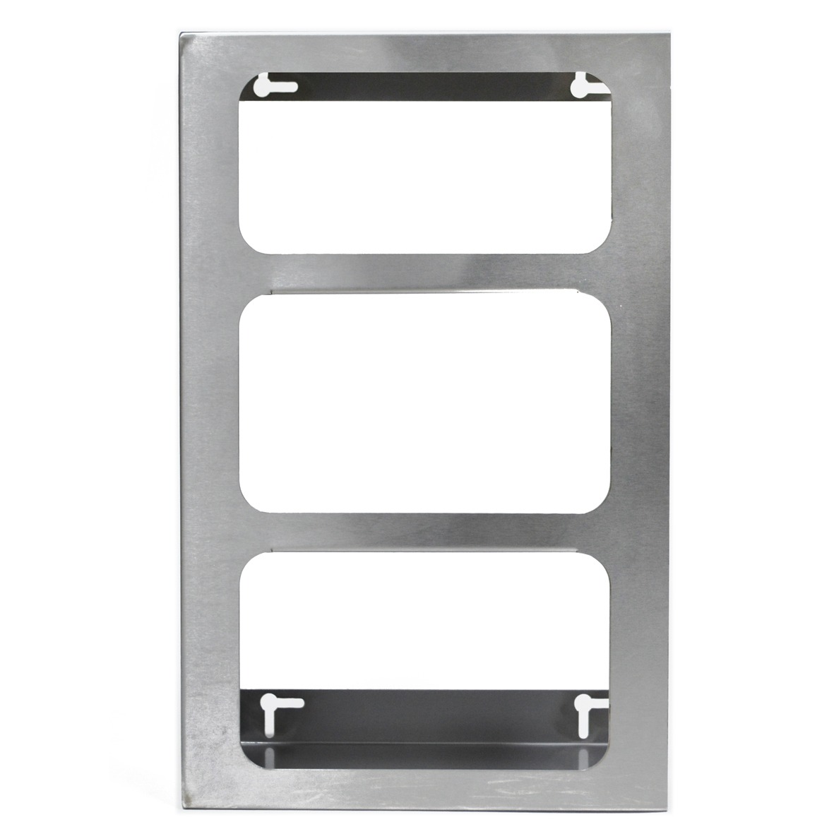 Wall Mounted SS Triple Glove Dispenser Silver