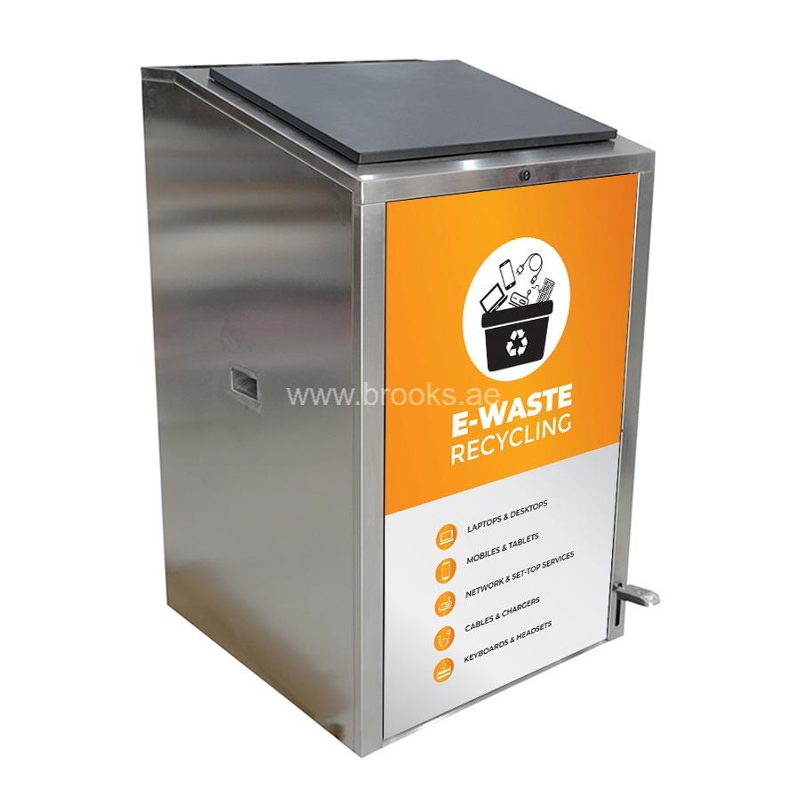 Brooks DEXI SS Square Pedal Bin 240 Ltr