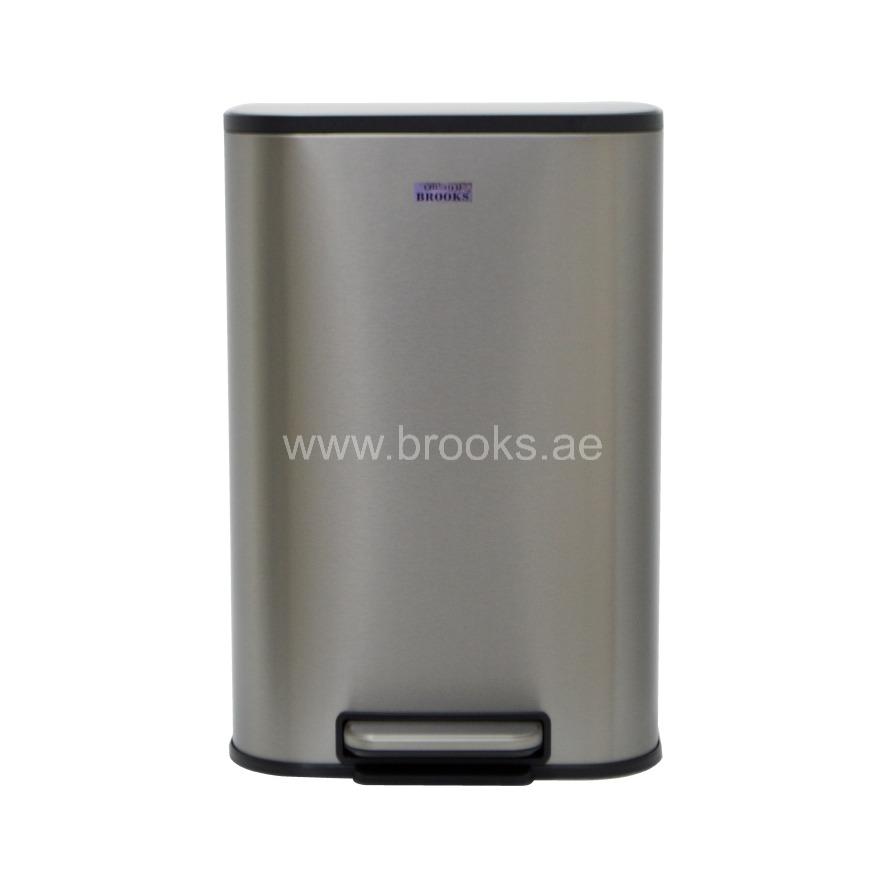 Brooks LAZO SS FRP Pedal Bin 12 ltr Black Gold 
