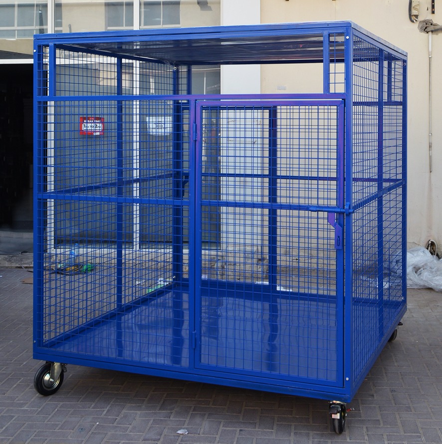 Heavy Duty Metal Recycling Cage with Wheel - BROOKS BINS