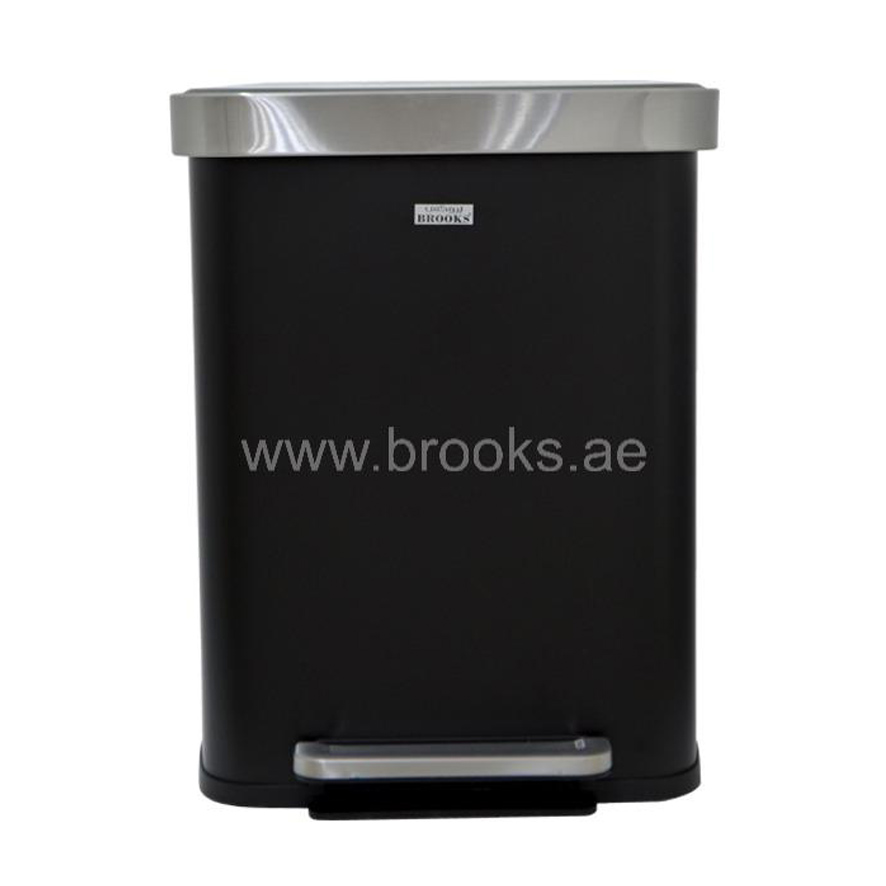 Brooks Dyno SS FPR Pedal Bin 50Ltr Black/Silver