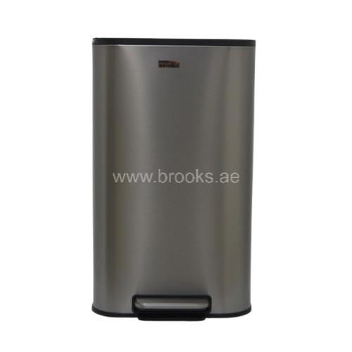Brooks Lazo SS Pedal Bin 30Ltr Gold Black
