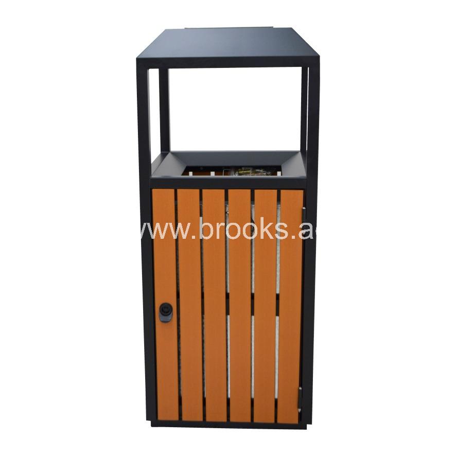 Brooks Renzo Ashtray Bin GS+WPC 42Ltr Wooden