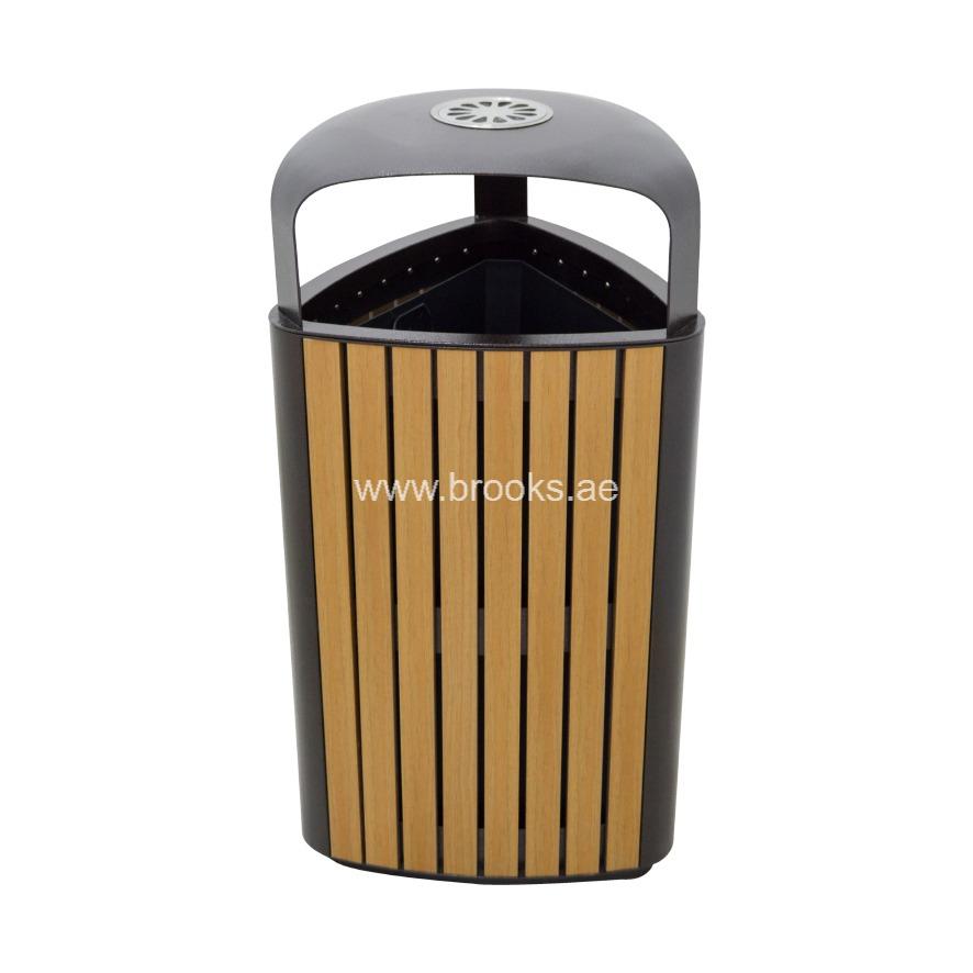 Brooks Felix Metal + WPC Ashtray Bin 45Ltr