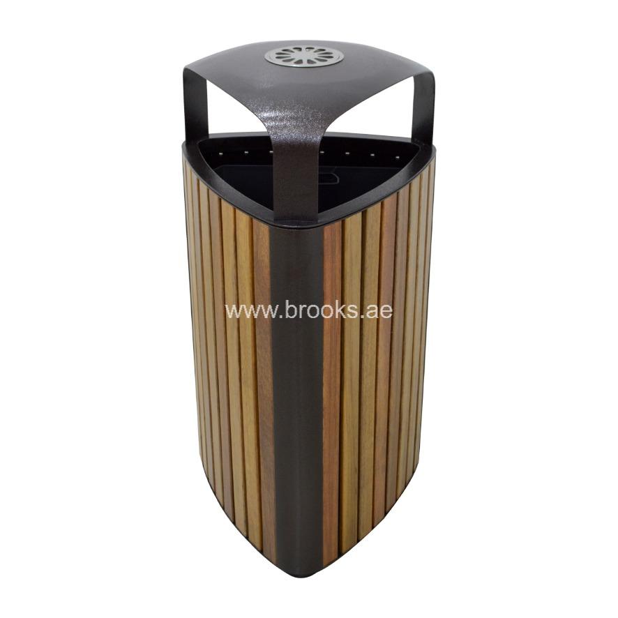 Brooks Jax Metal Ashtray Bin 45Ltr