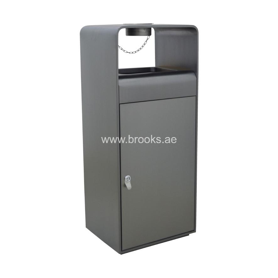 Brooks Skaala Metal Ashtray Bin 55Ltr