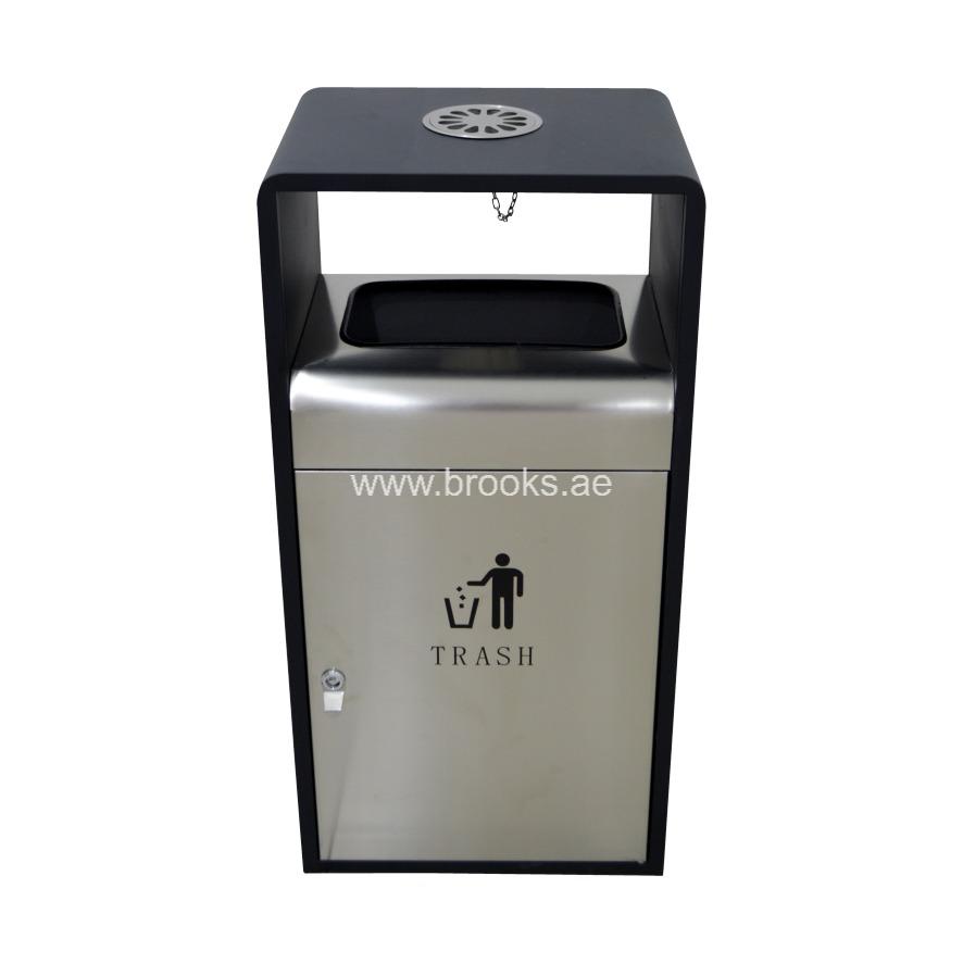 Brooks Vygoz Metal Ashtray Bin 50 Ltr