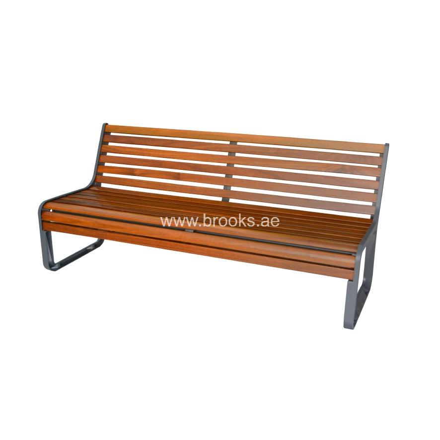 Brooks Gamet Bench Metal+Wood 180cm 