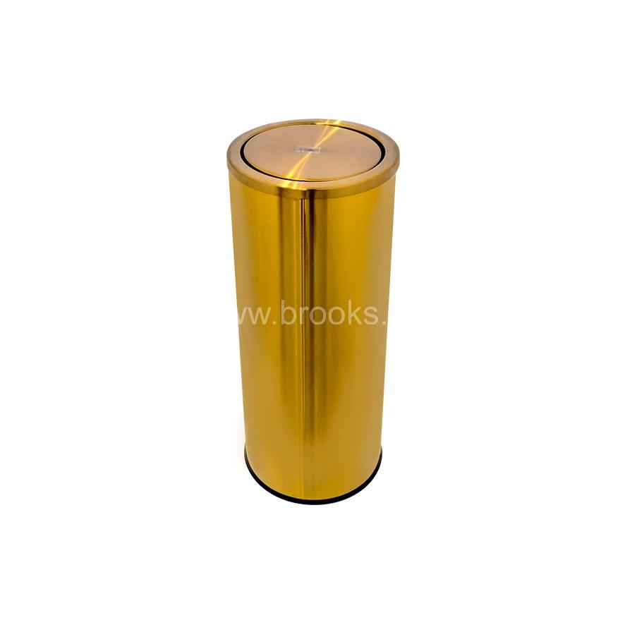 Brooks Dalo Golden SS Round Swing Bin 30Ltr