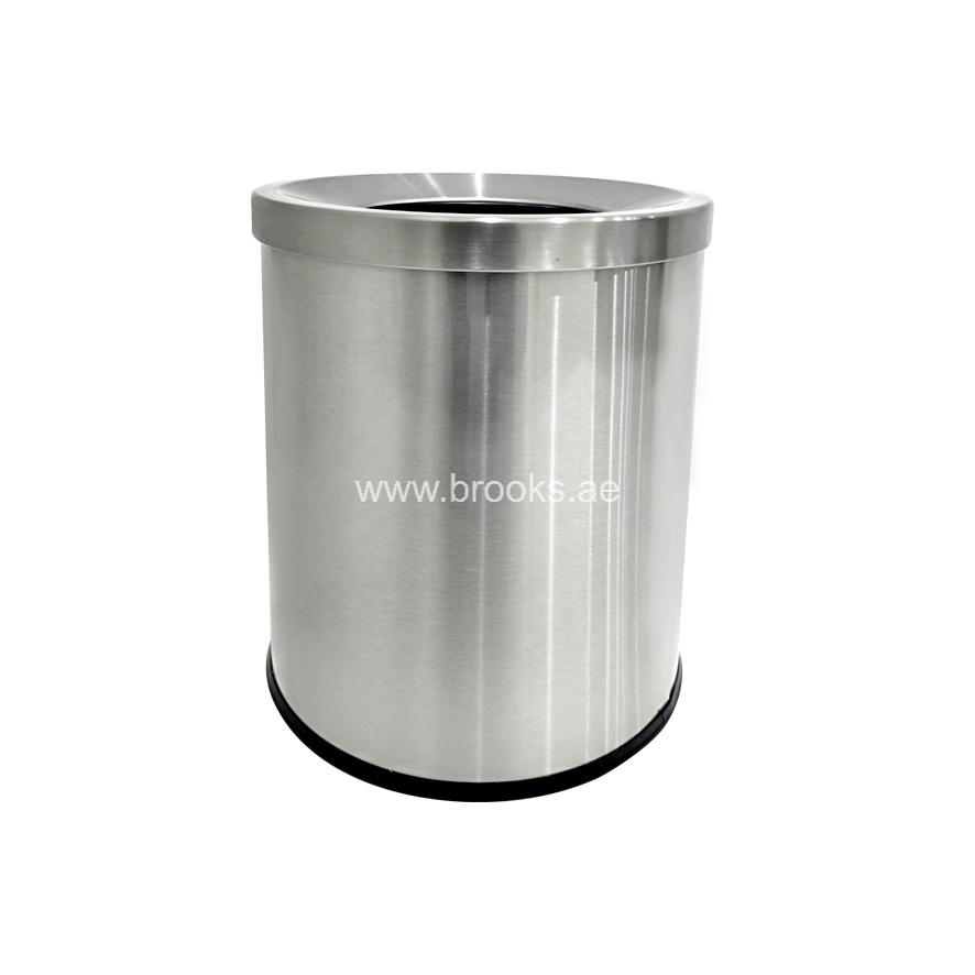 Brooks Neo SS FPR Round Open Bin 15Ltr Matt