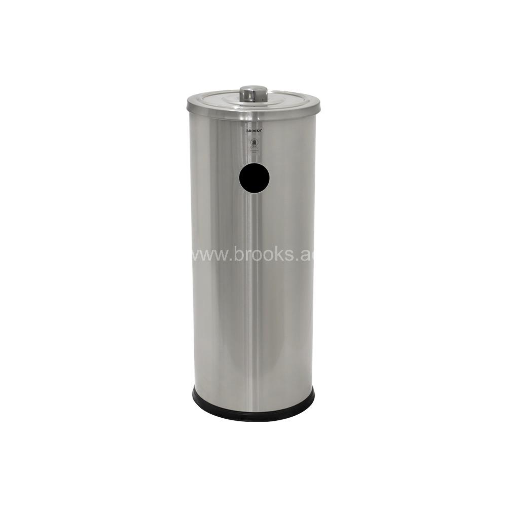 Brooks ORION SS FRP Matt Battery Recycle Bin Silver 25Ltr