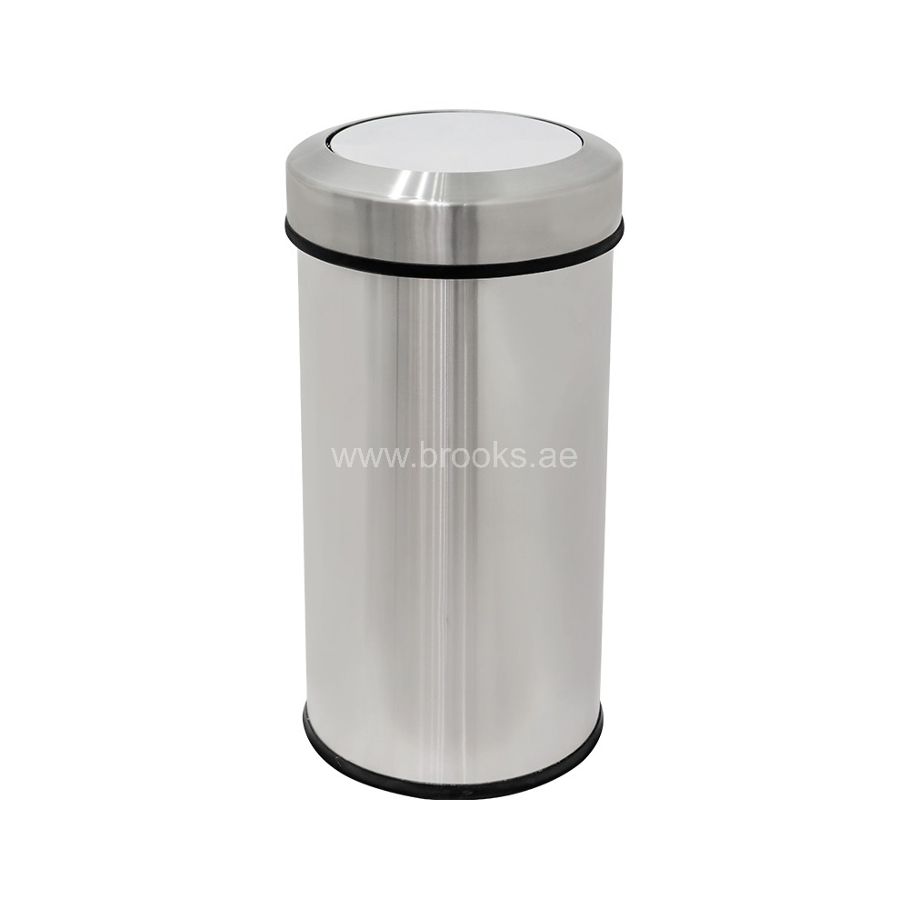Brooks SS Swing Bin Round 63 Ltr