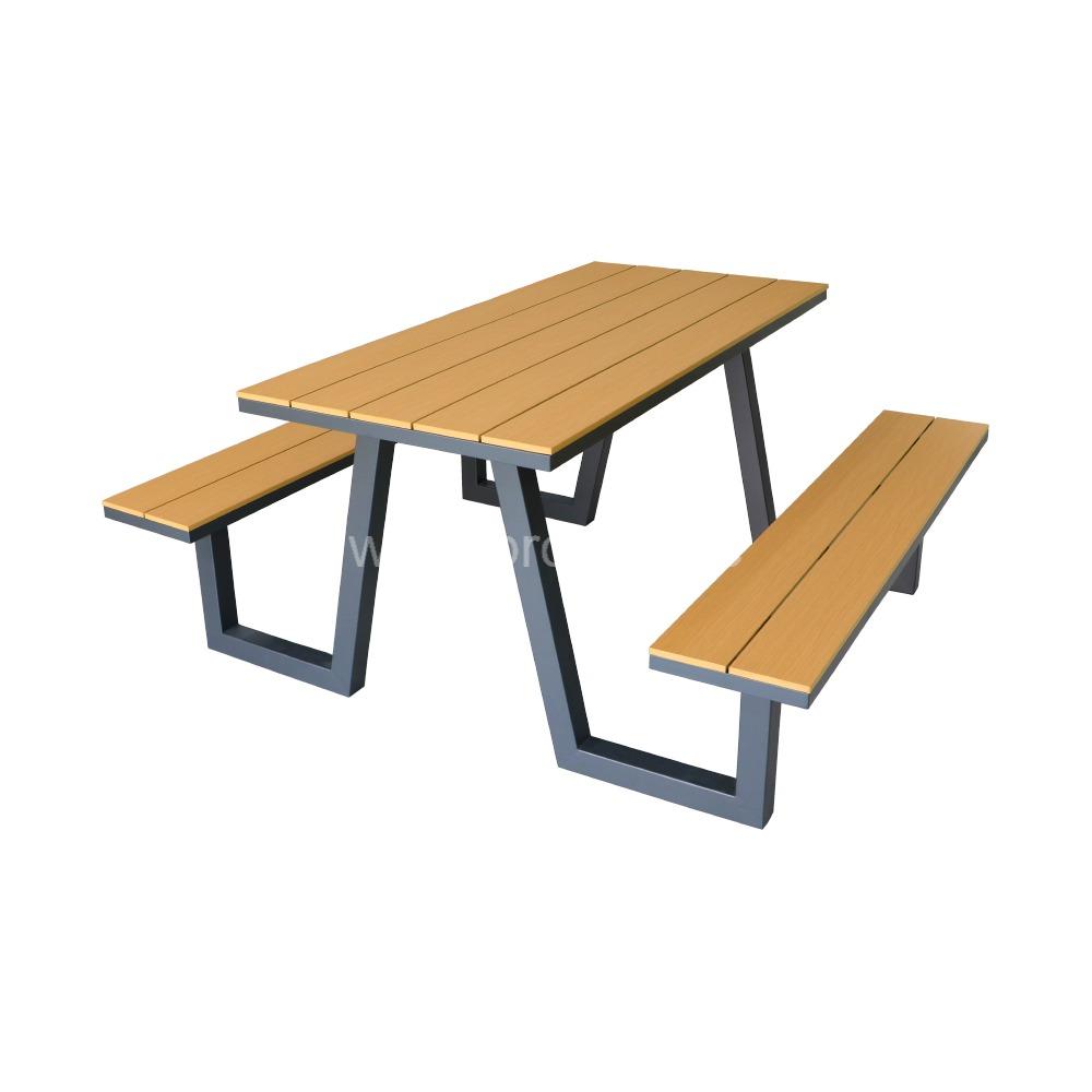 Brooks MAALOWS CS+PS Plastic Wood Bench Grey 150cm