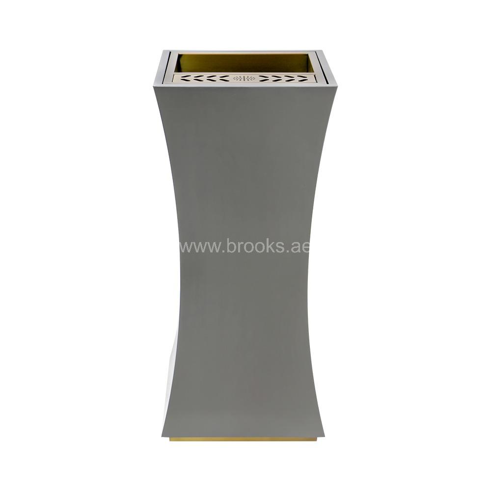 Brooks ENLITE SS Square Ashtray Bin 35Ltr