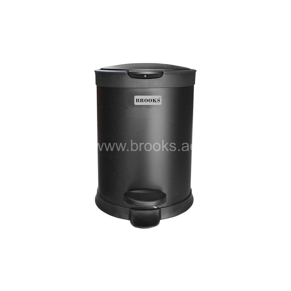 Brooks ZIOL (DAZE) Black Round Pedal Bin 3Ltr