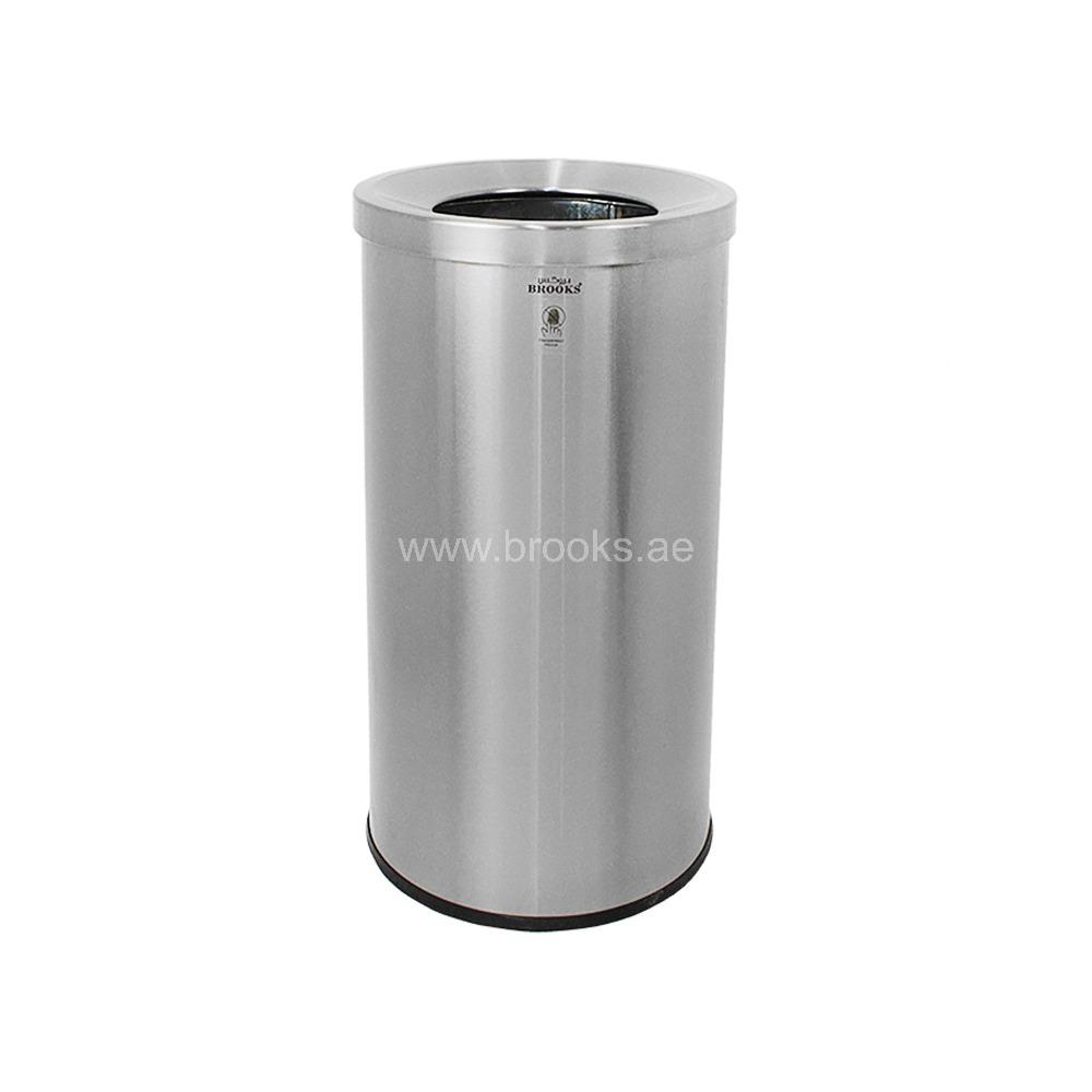 Brooks NEO SS FRP Round Open Bin 25Ltr Matt