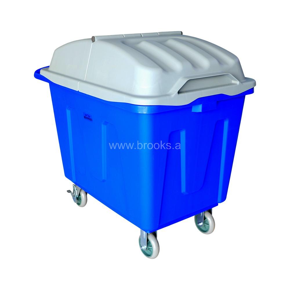 Brooks Laundry Cart with Lid 350Ltr