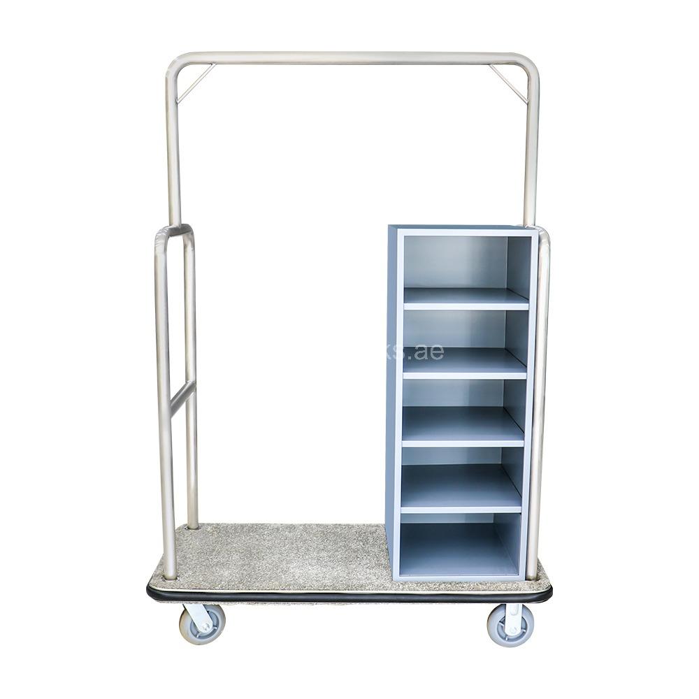 Brooks LEZKA Housekeeping Trolley with Multi-Drawers and Hanging Rail 