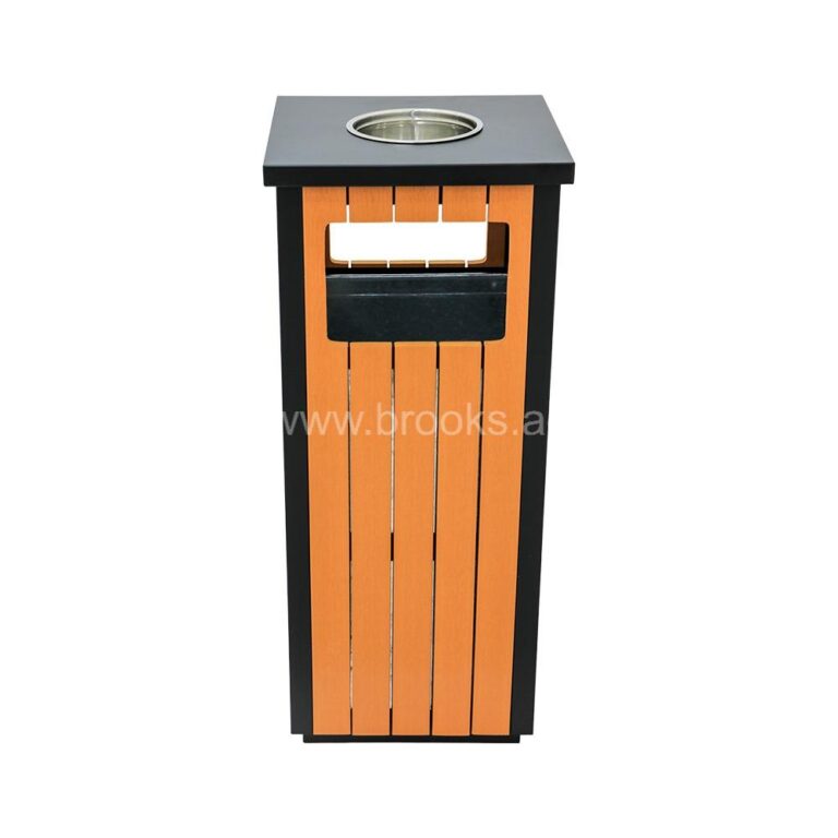 Brooks Velf GS+WPC Square Ashtray Bin 42Ltr