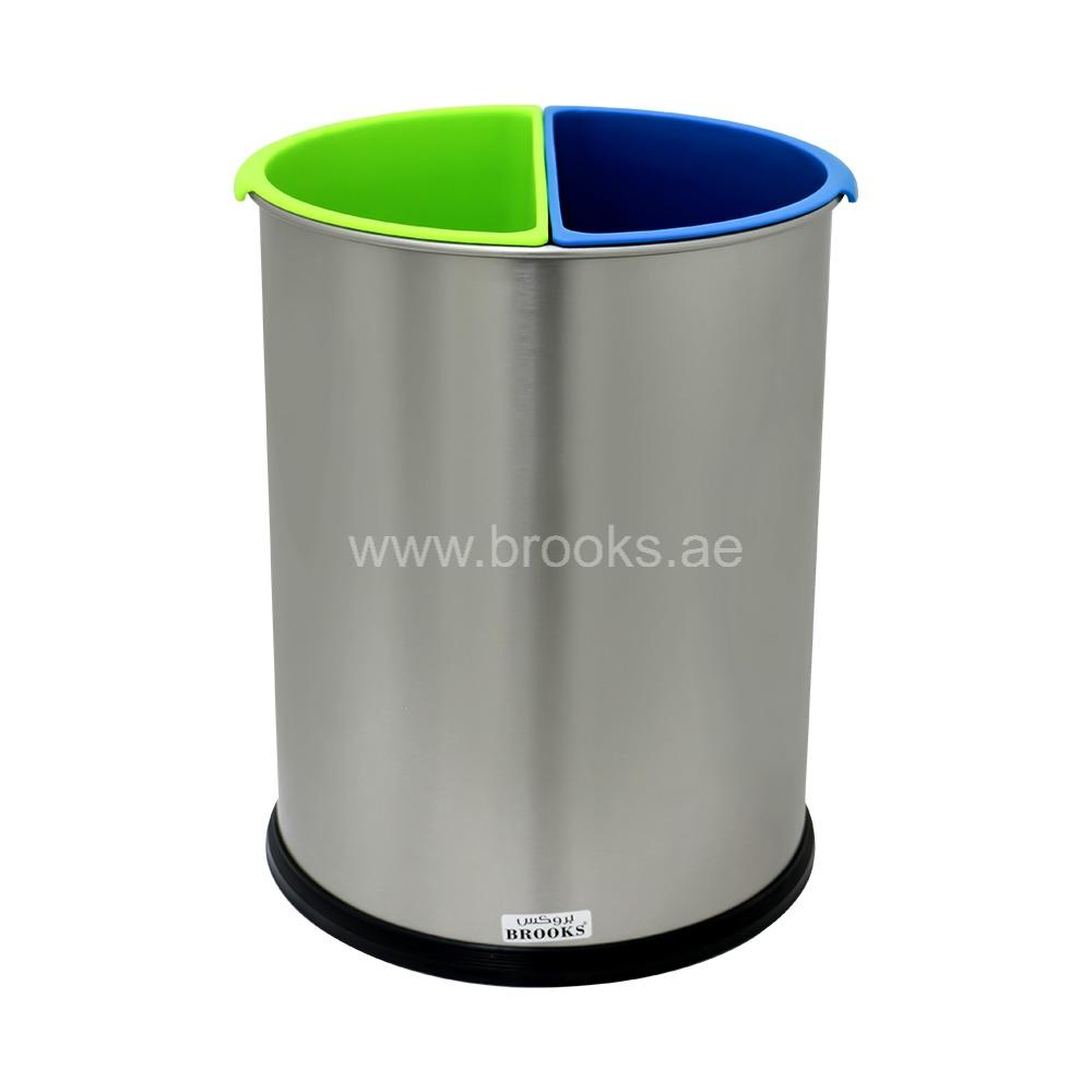 Brooks Glix 2 Stream FRP SS+Plastic Recycle Bin 