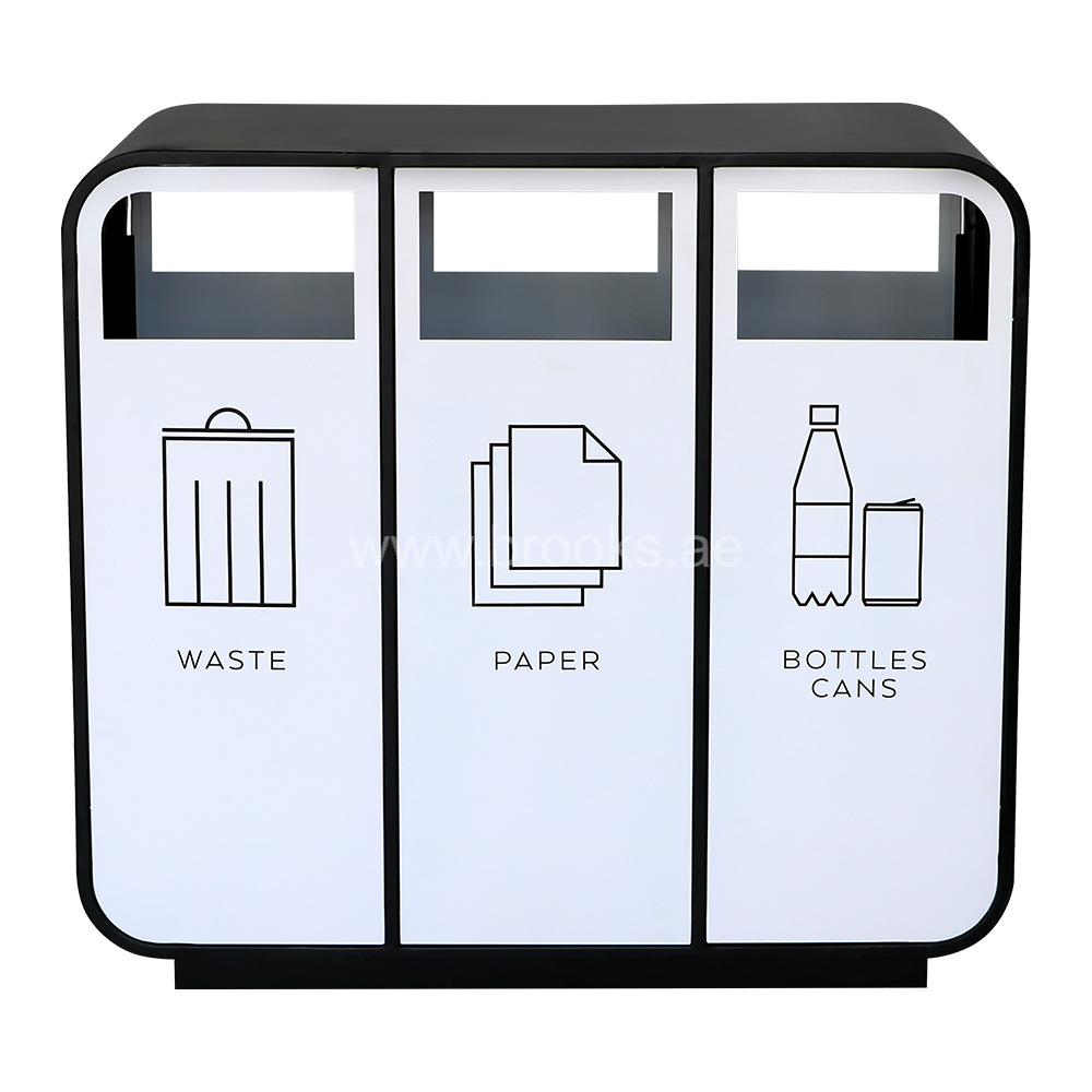 Brooks Simplix GS 3 Stream Recycle Bin Black/White 135Ltr