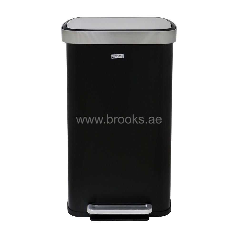 Brooks Dyno Pedal Bin 70Ltr Black/Silver