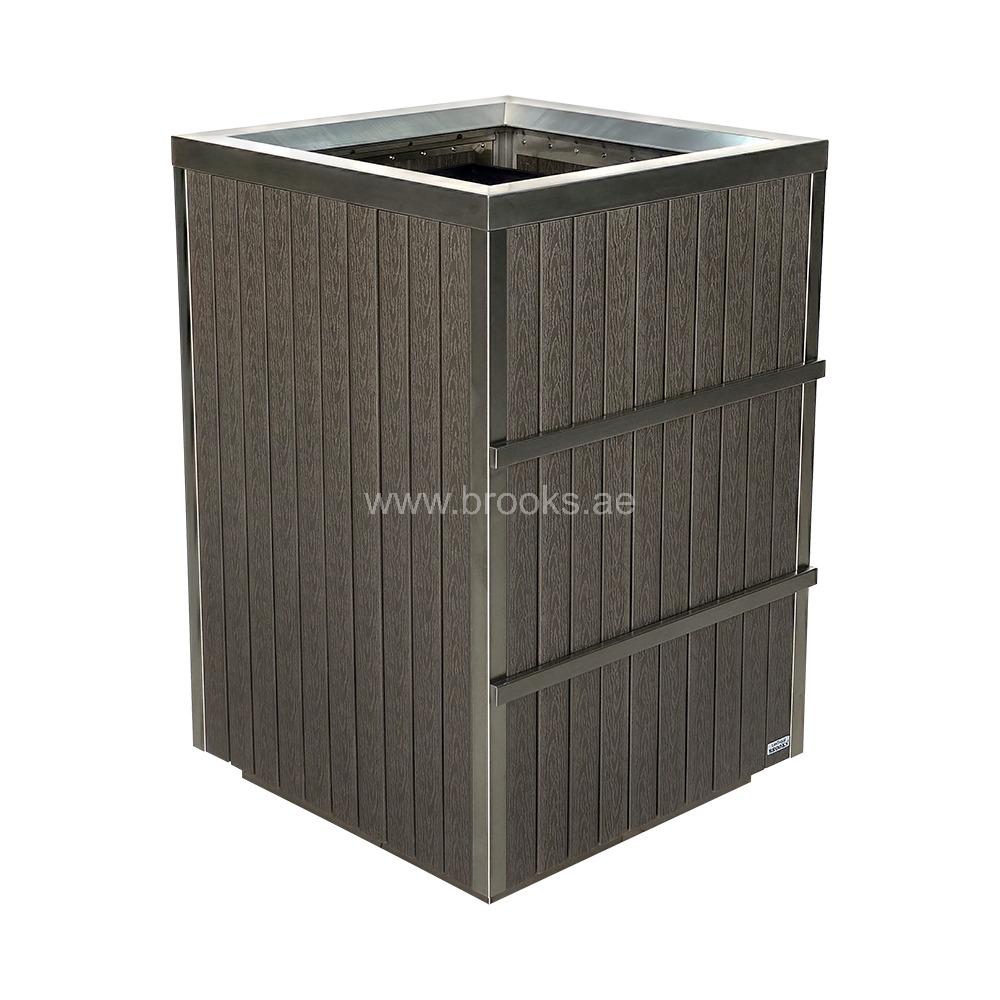 Brooks NEBEX  SS+WPC Square Open Bin 185ltr