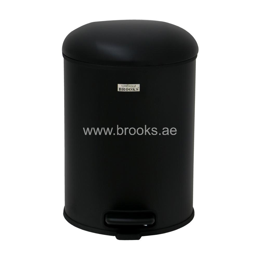 Brooks Choice Pedal Bin Black 8Ltr