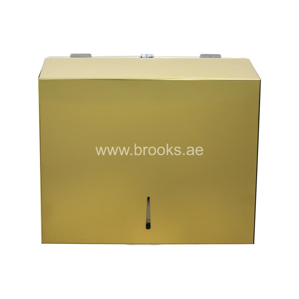 Wall-Mounted Paper Towel Dispenser Golden
