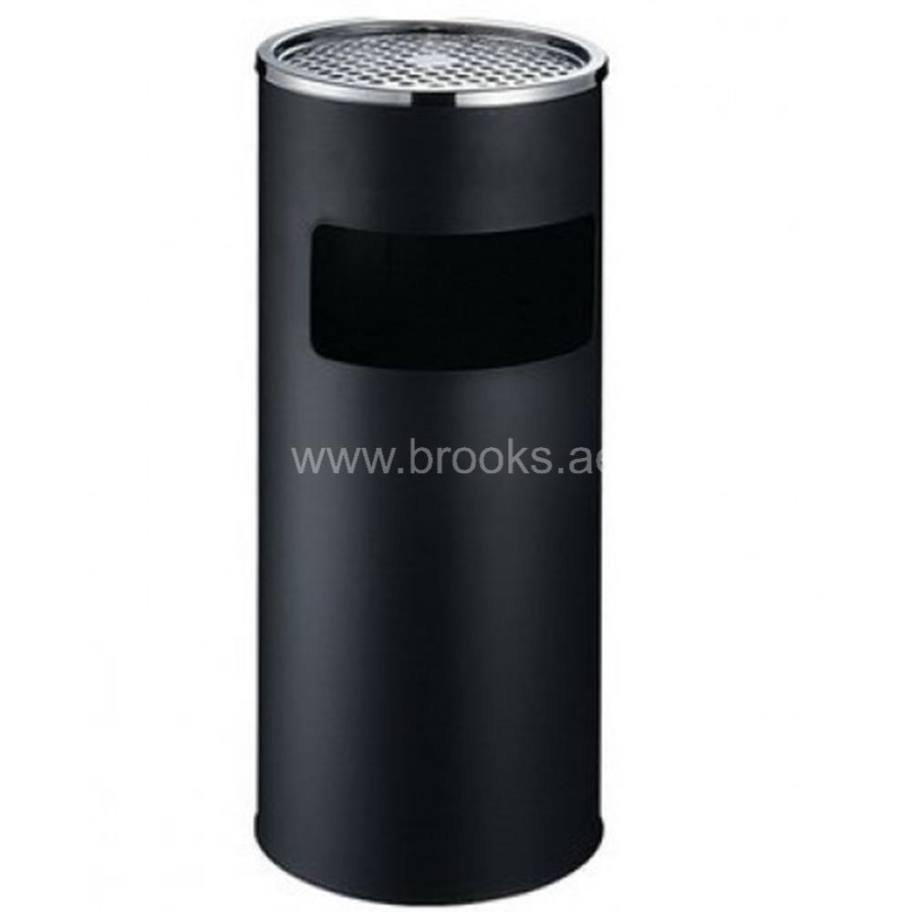 Brooks SS Ashtray Outdoor Bin 20Ltr Black