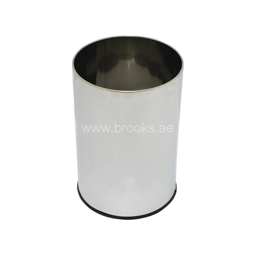 Brooks Moilloz SS Room Waste Open Bin 18ltr