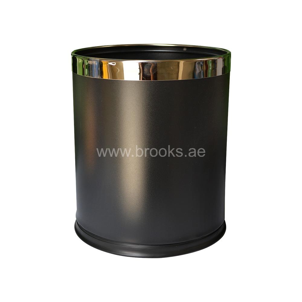 Brooks Room Waste Open Bin 10ltr Black