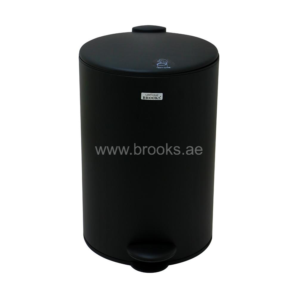 Brooks Fabio FRP Pedal Bin 12Ltr Black
